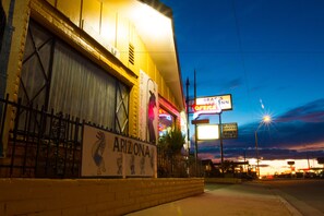 Front of property – evening/night