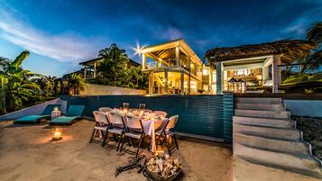 Front of property – evening/night