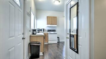Premium Condo, 2 Bedrooms | Private kitchen | Fridge, microwave, oven, stovetop