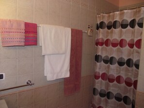 Deluxe Triple Room, Ensuite, Park View | Bilik Mandi | Pancuran mandi, kelengkapan dandanan diri percuma, pengering rambut 