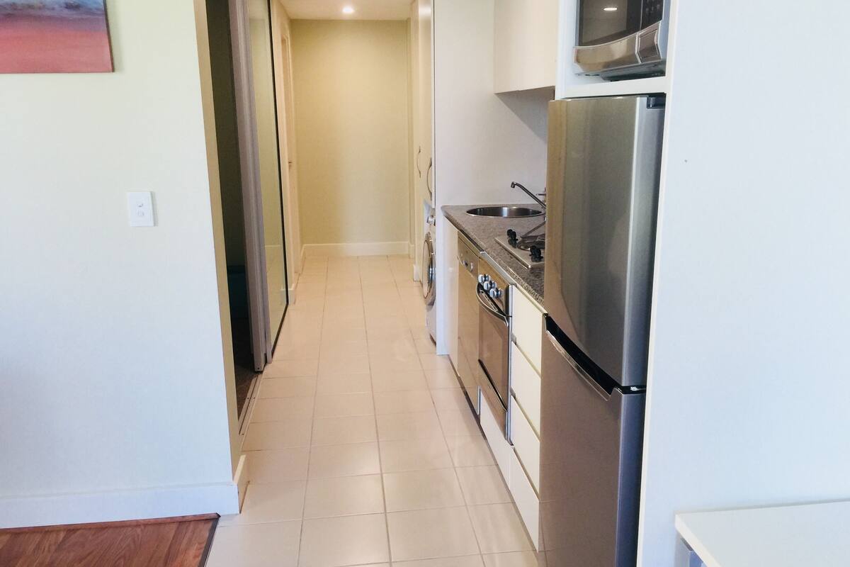executive apartment, 2 bedrooms, non smoking, park view | private kitchenette | full-sized fridge, microwave, oven, stovetop