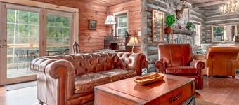 5 soverom autentisk "Turn of the Century" tømmerhytte i nærheten av byen, Wfi, kjæledyr OK