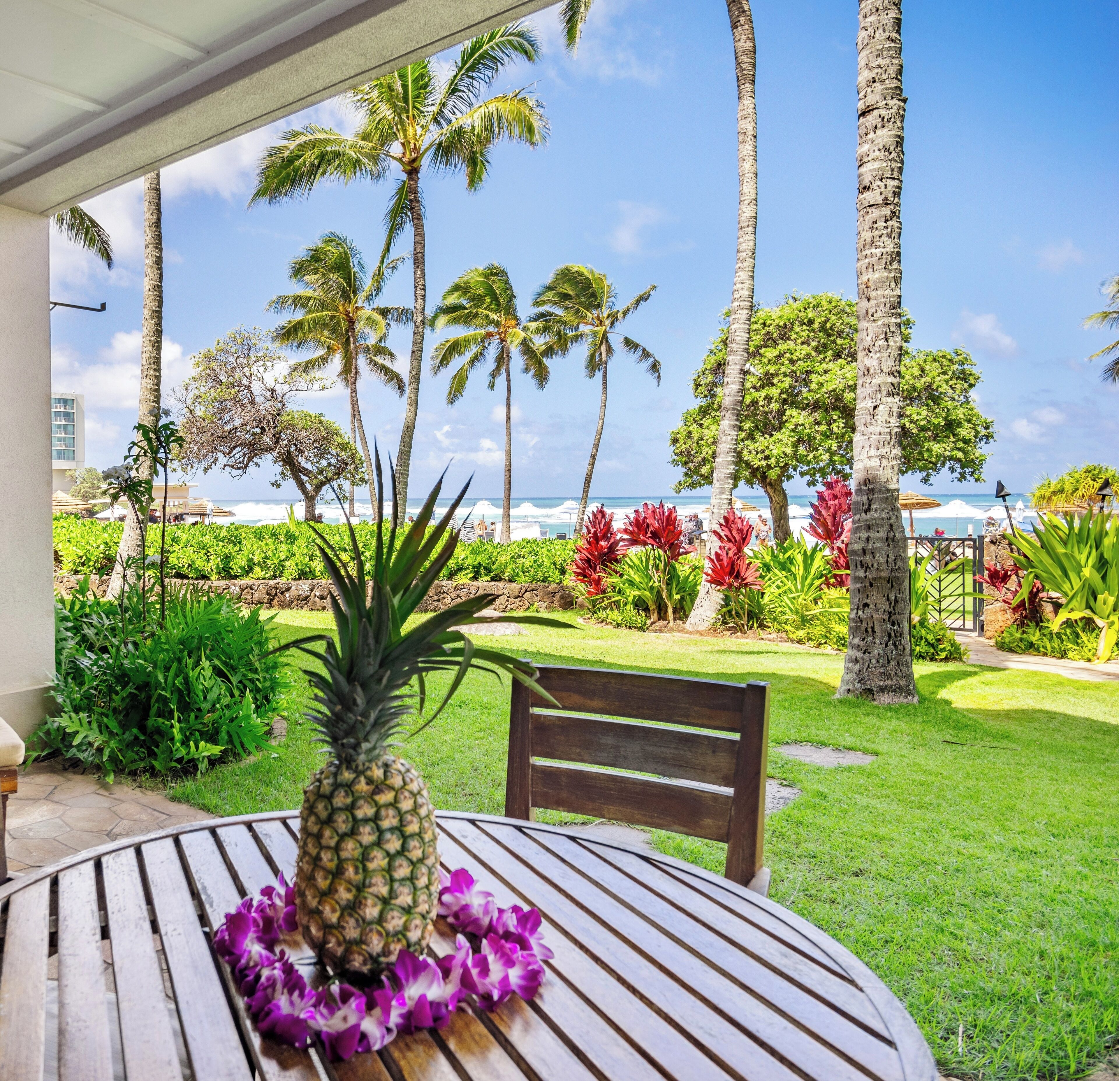 屋外ダイニングエリア