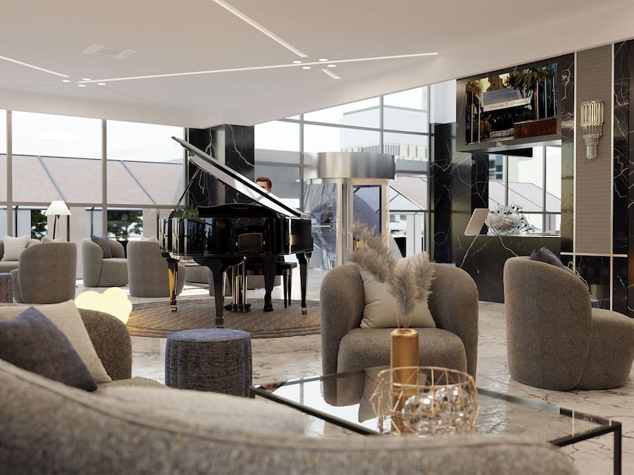 Sala de estar en el lobby