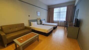 Minibar, desk, soundproofing, iron/ironing board