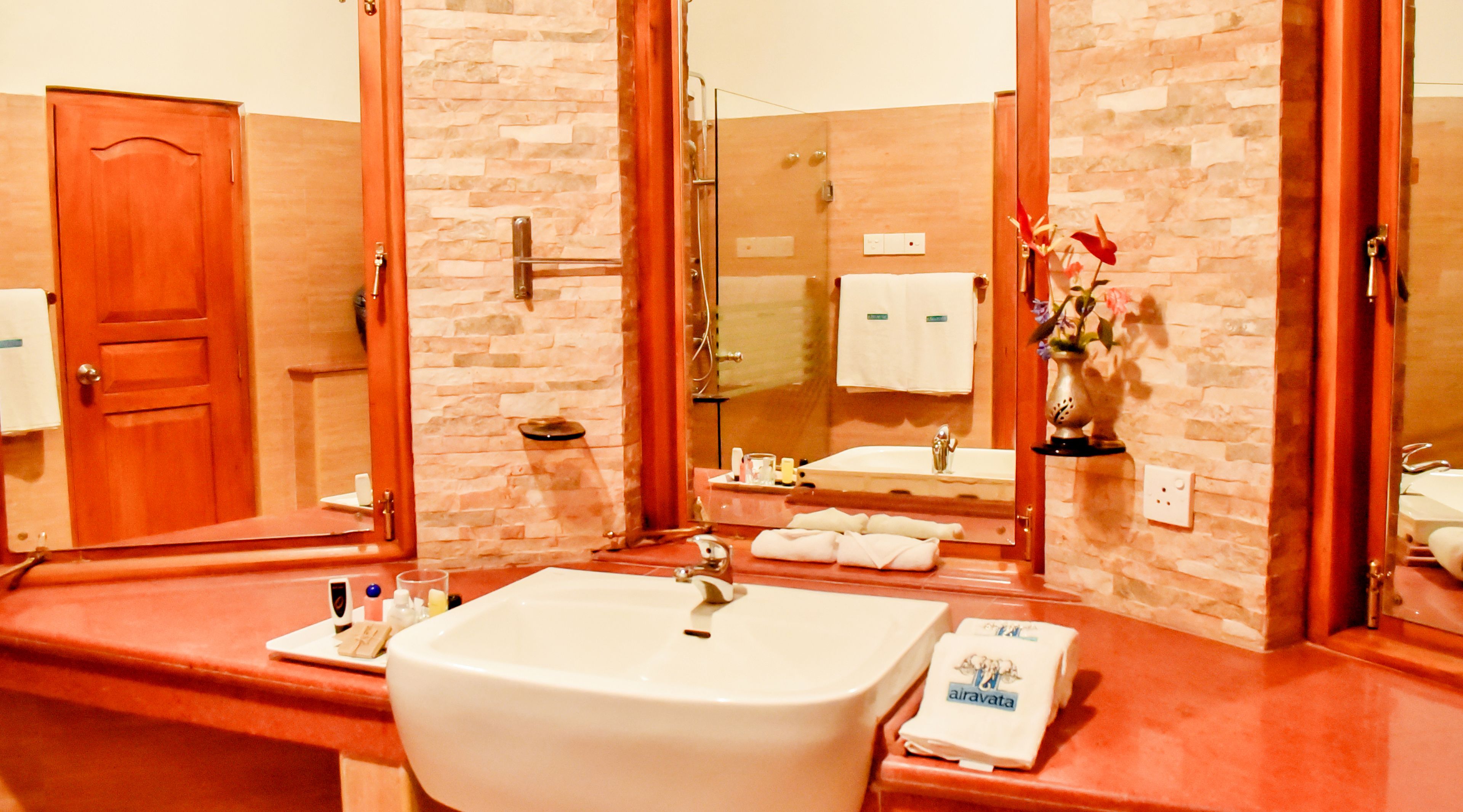 superior king suite with garden view | bathroom sink