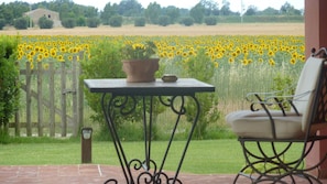 Uitzicht vanuit accommodatie