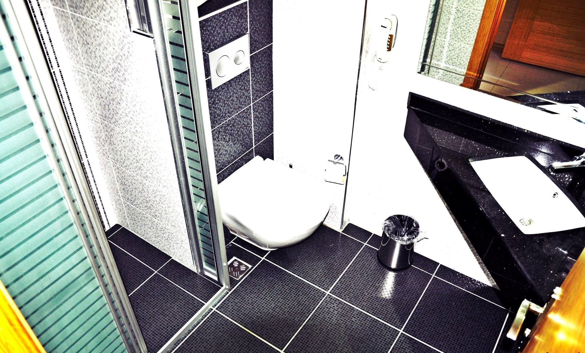 shower, free toiletries, hair dryer, slippers