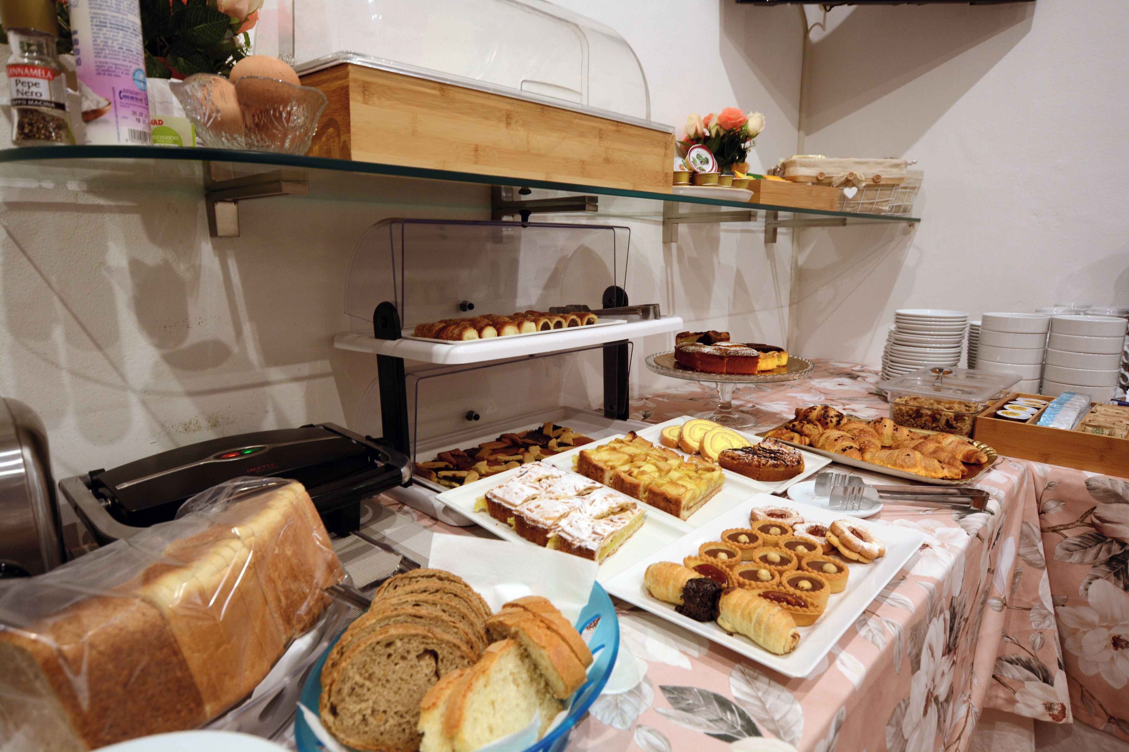 daily buffet breakfast (eur 8 per person)