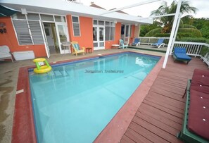 Room, 3 Bedrooms | Pool | Outdoor pool, pool umbrellas, sun loungers - Hang Time, 3BR by Jamaican Treasures (Duncans)