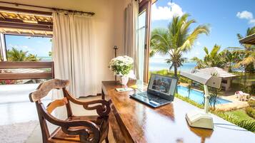 Elite-Villa, 3 Schlafzimmer, eigener Pool, Strandnähe | Ausblick vom Zimmer