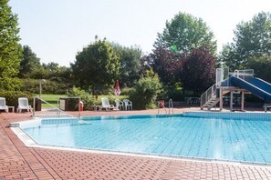 Indoor pool, seasonal outdoor pool