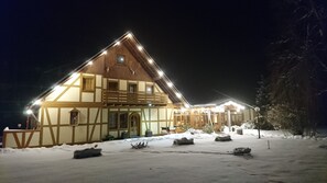 Front of property – evening/night