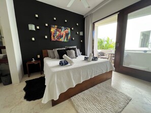 Departamento | Ropa de cama de alta calidad y caja de seguridad en la habitación