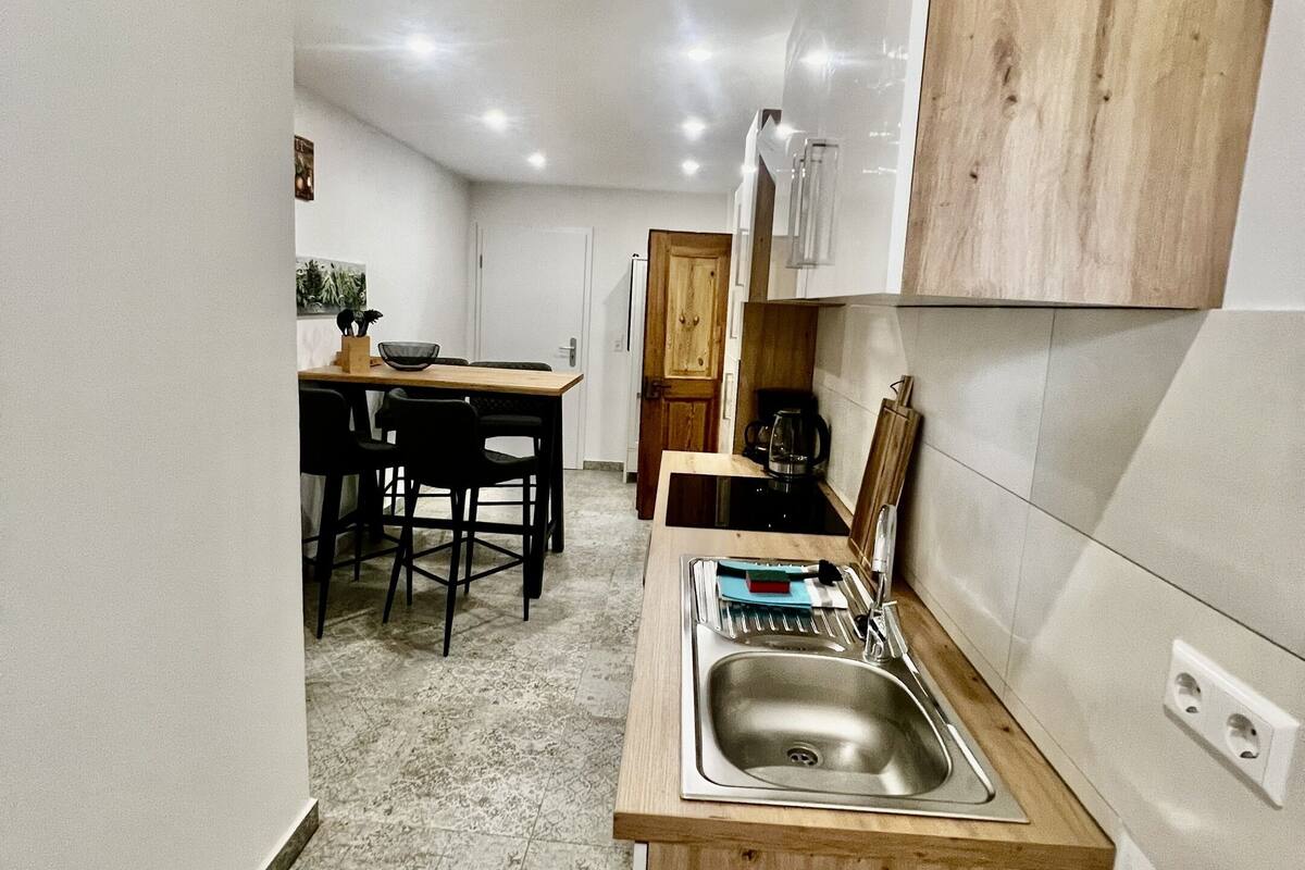 apartment, private bathroom (fewo 6) | private kitchen