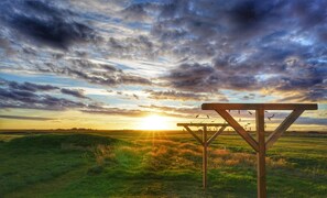 Blick von der Unterkunft