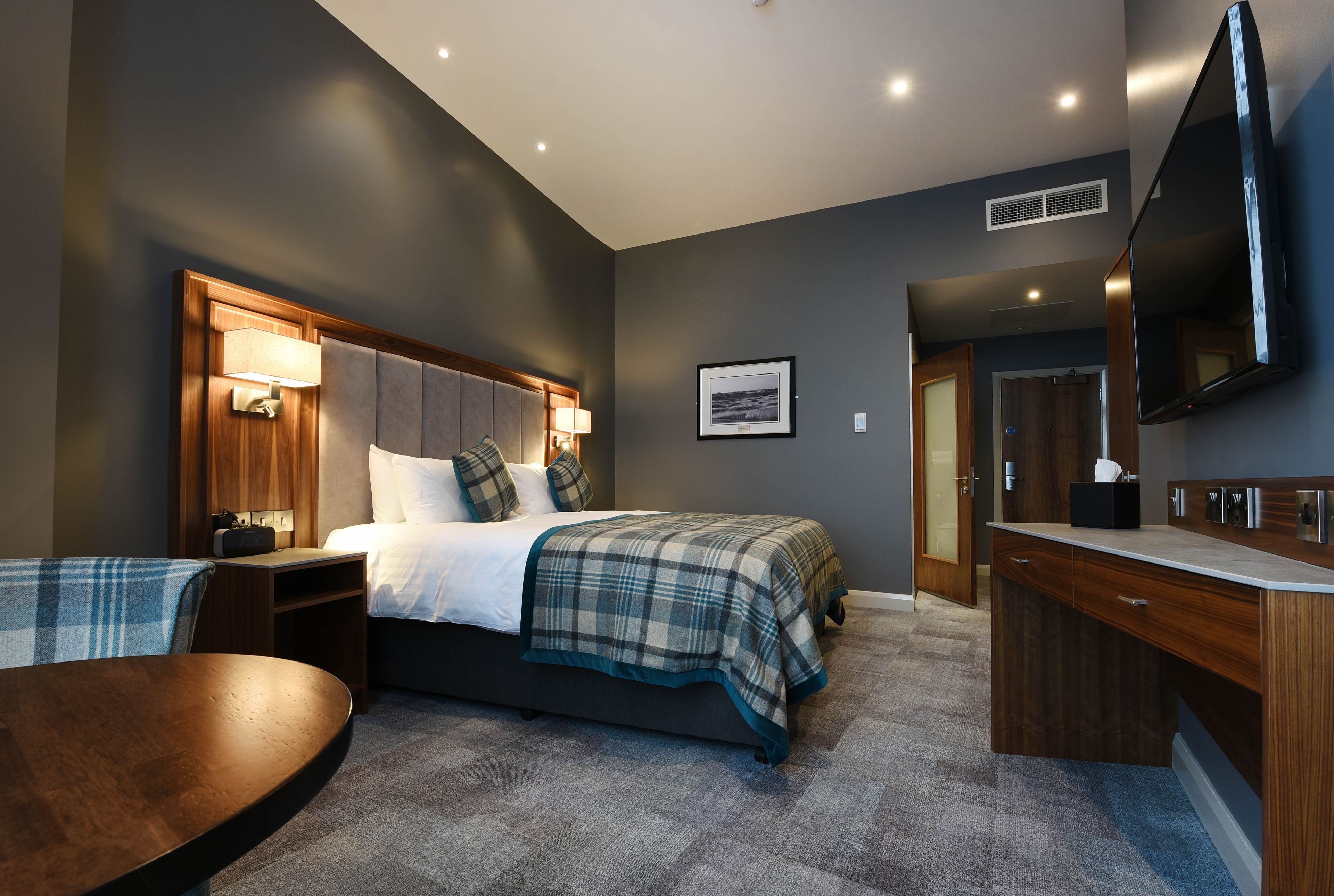 premium bedding, memory-foam beds, in-room safe, individually decorated