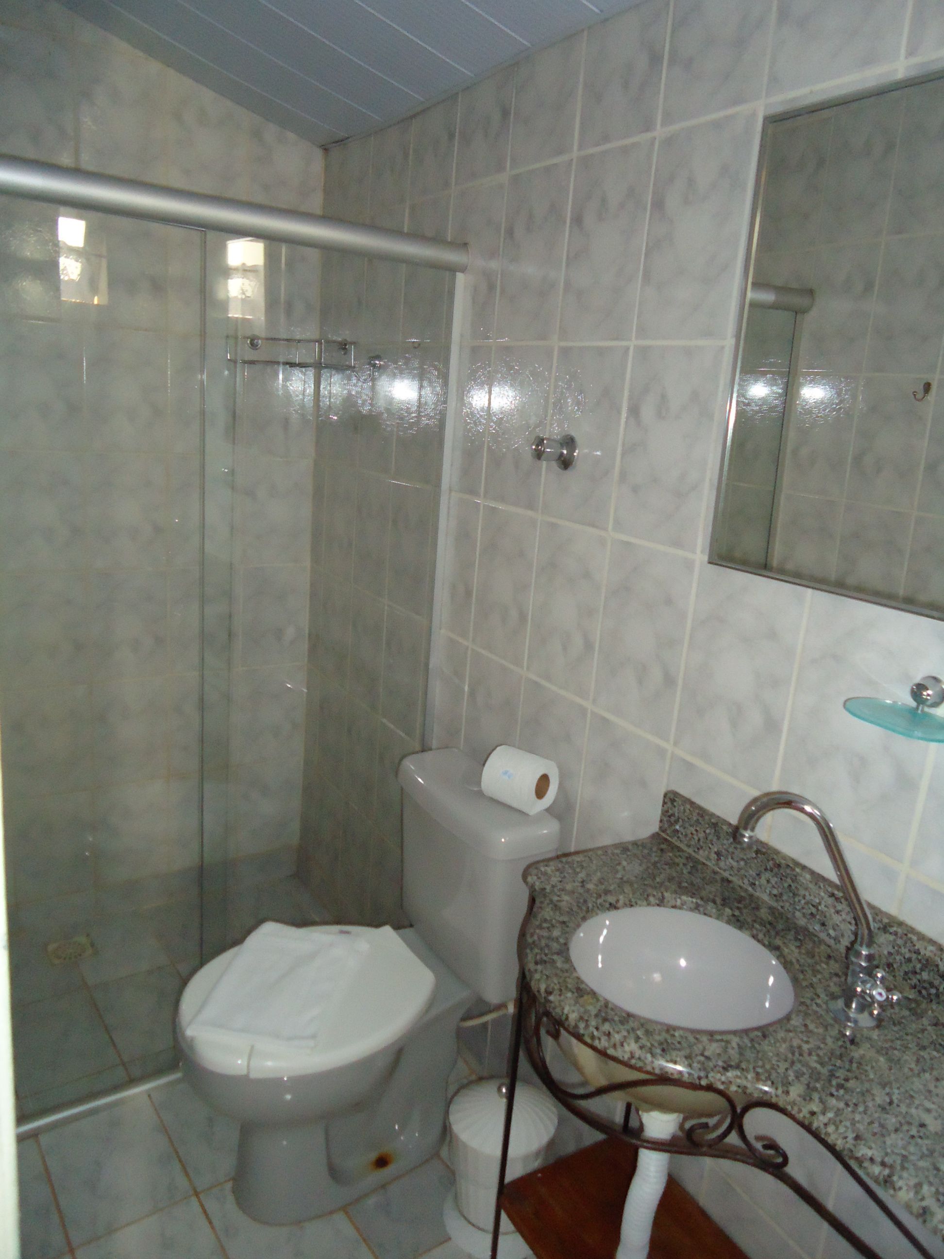 standard triple room | bathroom | shower, free toiletries, hair dryer, towels