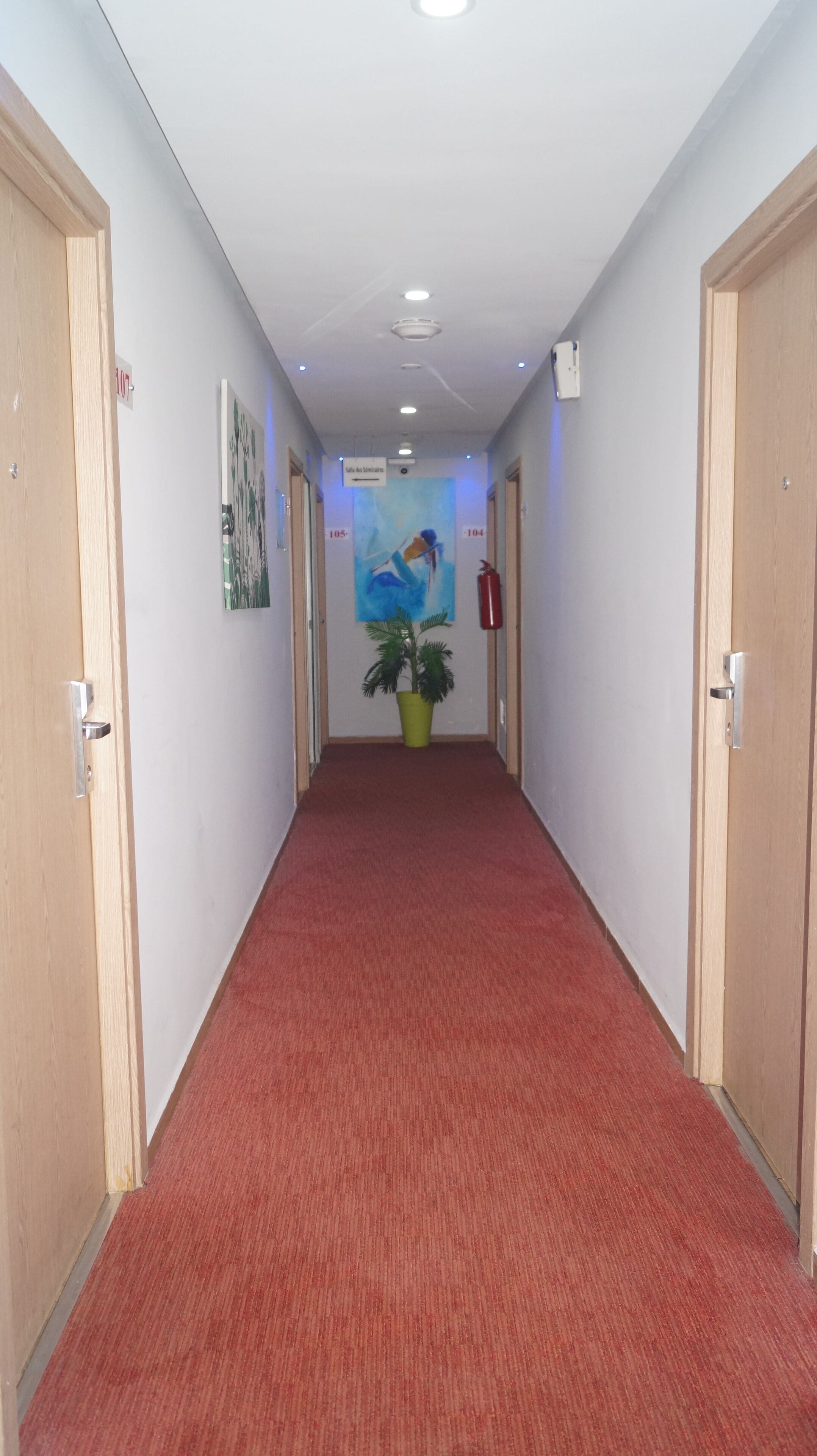 handrails in hallways