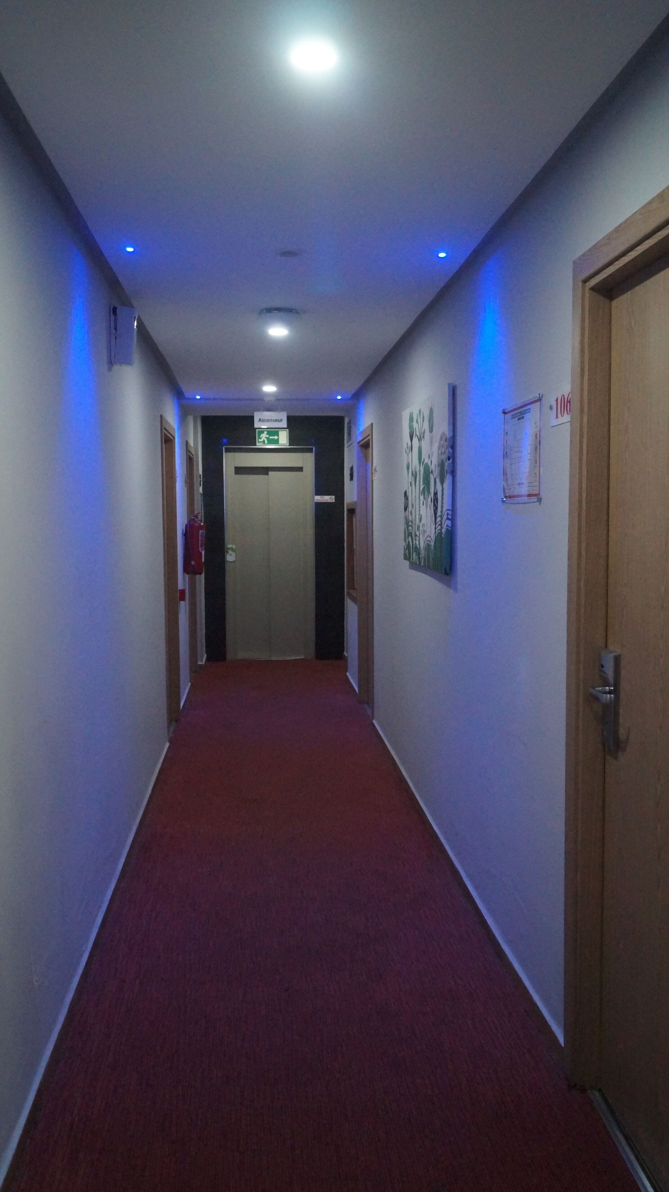 handrails in hallways