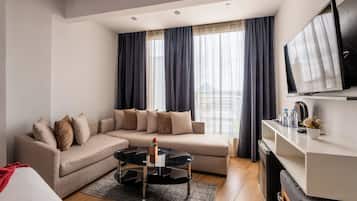 Premium bedding, minibar, in-room safe, desk