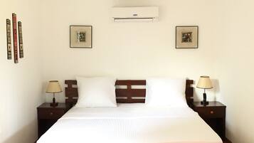 Individually decorated, individually furnished, desk, blackout drapes