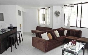 Family Apartment, Multiple Beds | Living area | Flat-screen TV - APARTAMENTO RODADERO 27 (Santa Marta)