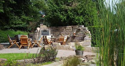 vivienda de confort moderno en la ciudad balneario en el Rennsteig