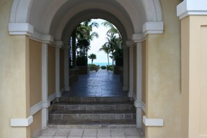 Property grounds - Spectacular 3 BR Beach Front End Unit-BREATHTAKING Views of the ocean and beach. (Grace Bay)