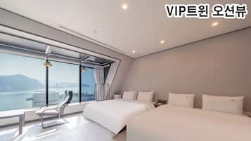 VIP Twin Ocean View Room | Premium bedding, individually decorated, free WiFi, bed sheets