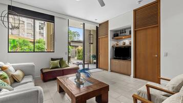 2 bedrooms, premium bedding, soundproofing, iron/ironing board