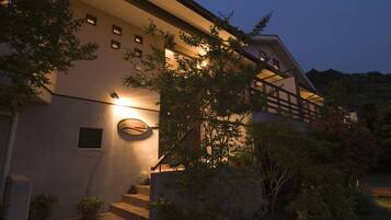 Front of property – evening/night