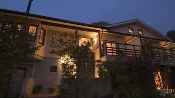 Front of property – evening/night