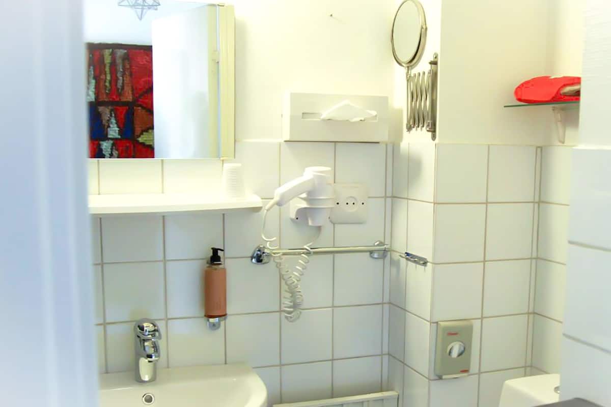single room (extra) | bathroom | shower, free toiletries, hair dryer, towels