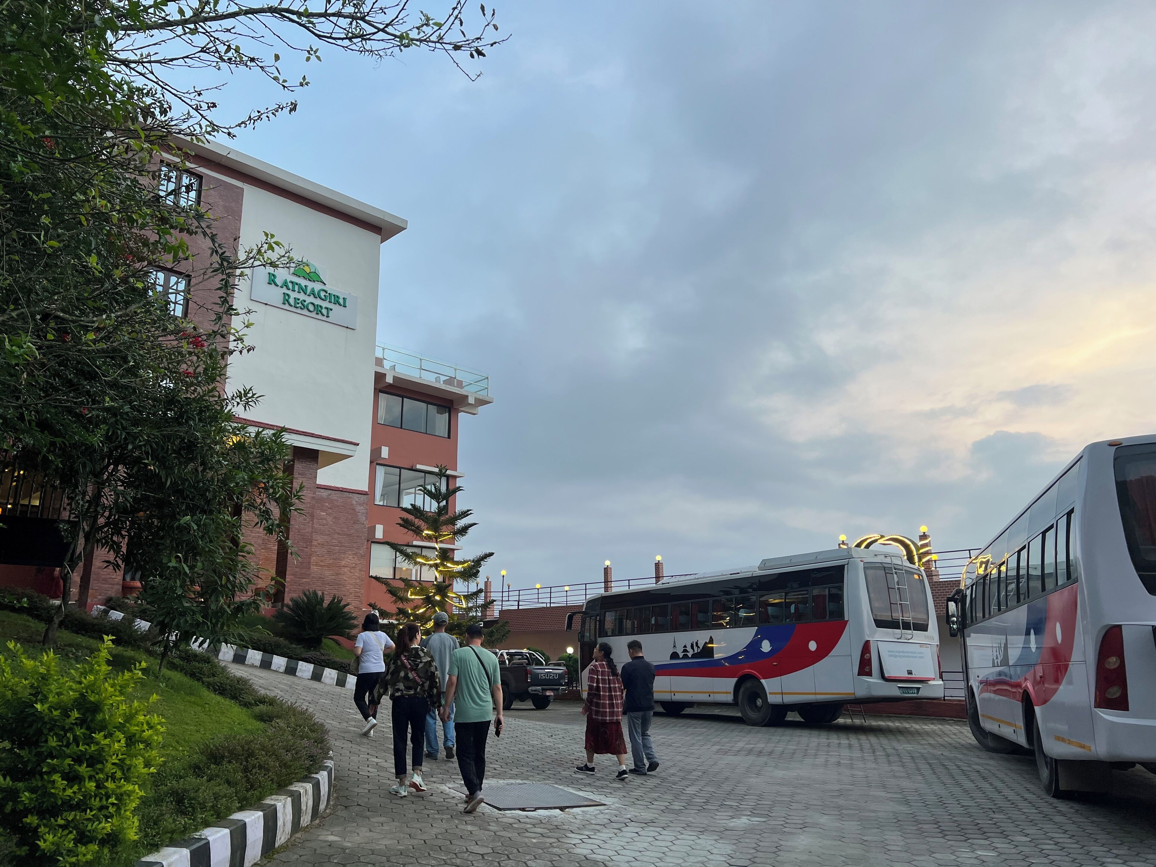 A building with a sign reading "Ranagiri Resort".
