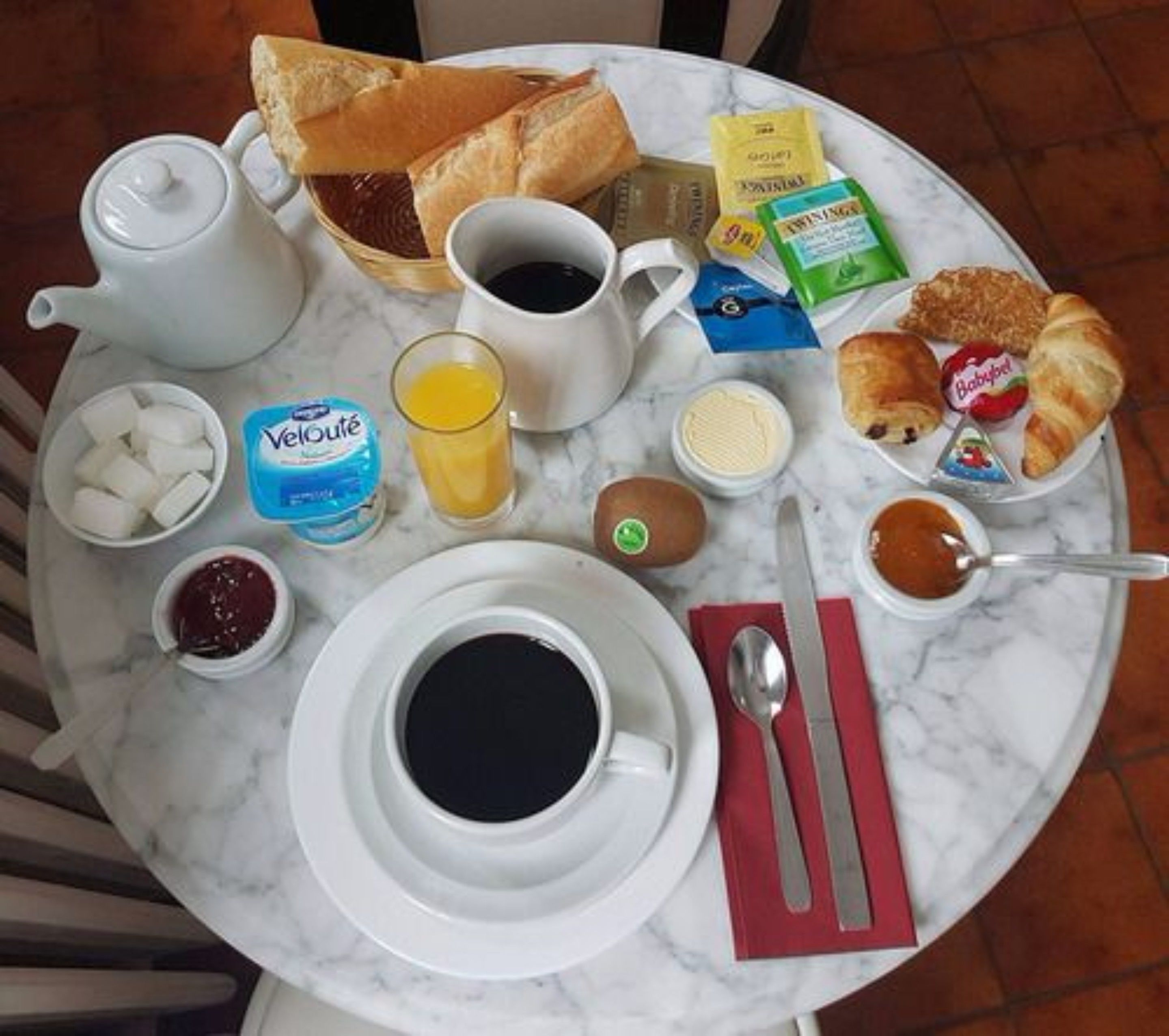 daily continental breakfast for a fee