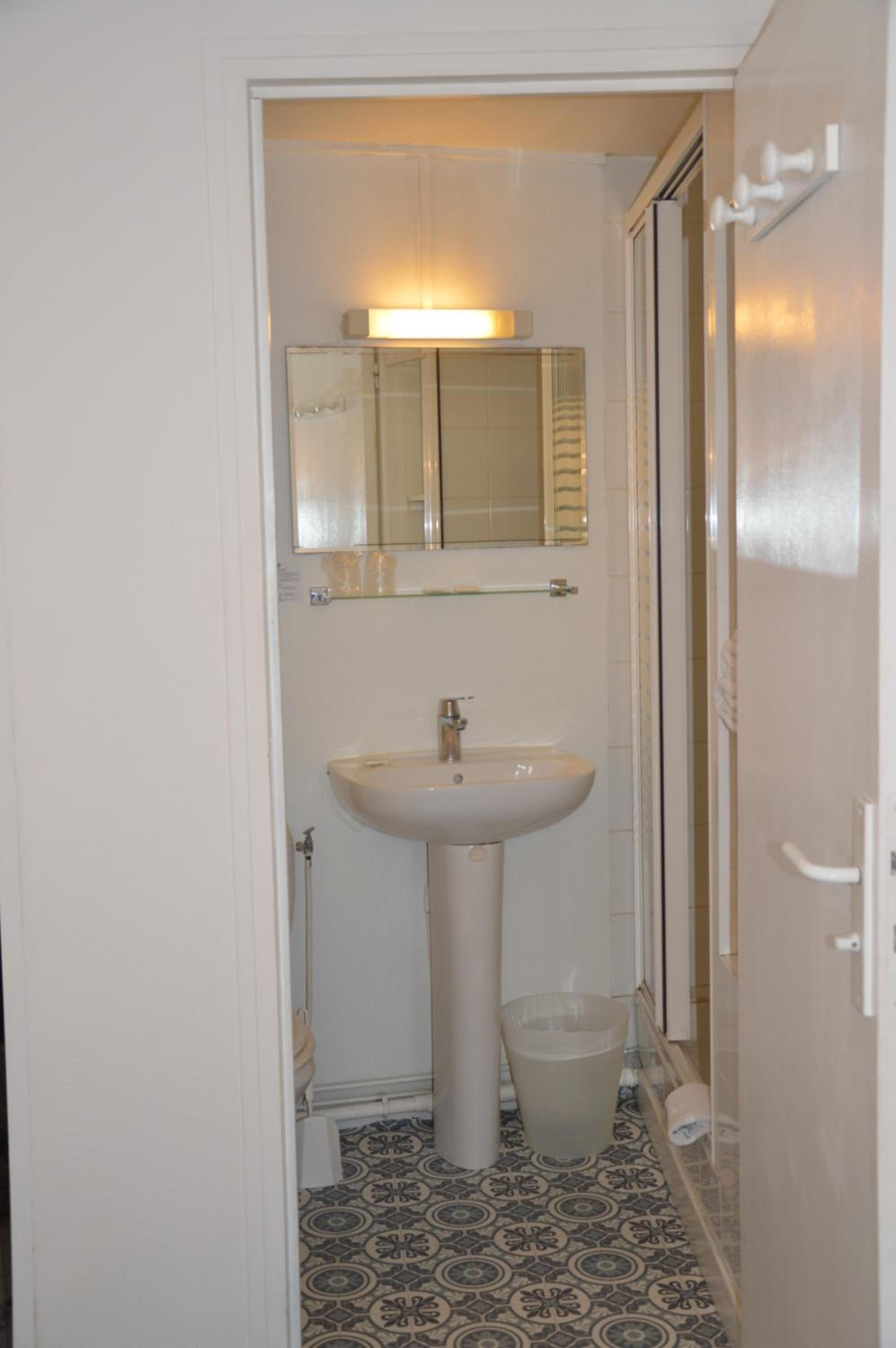 free toiletries, hair dryer, towels