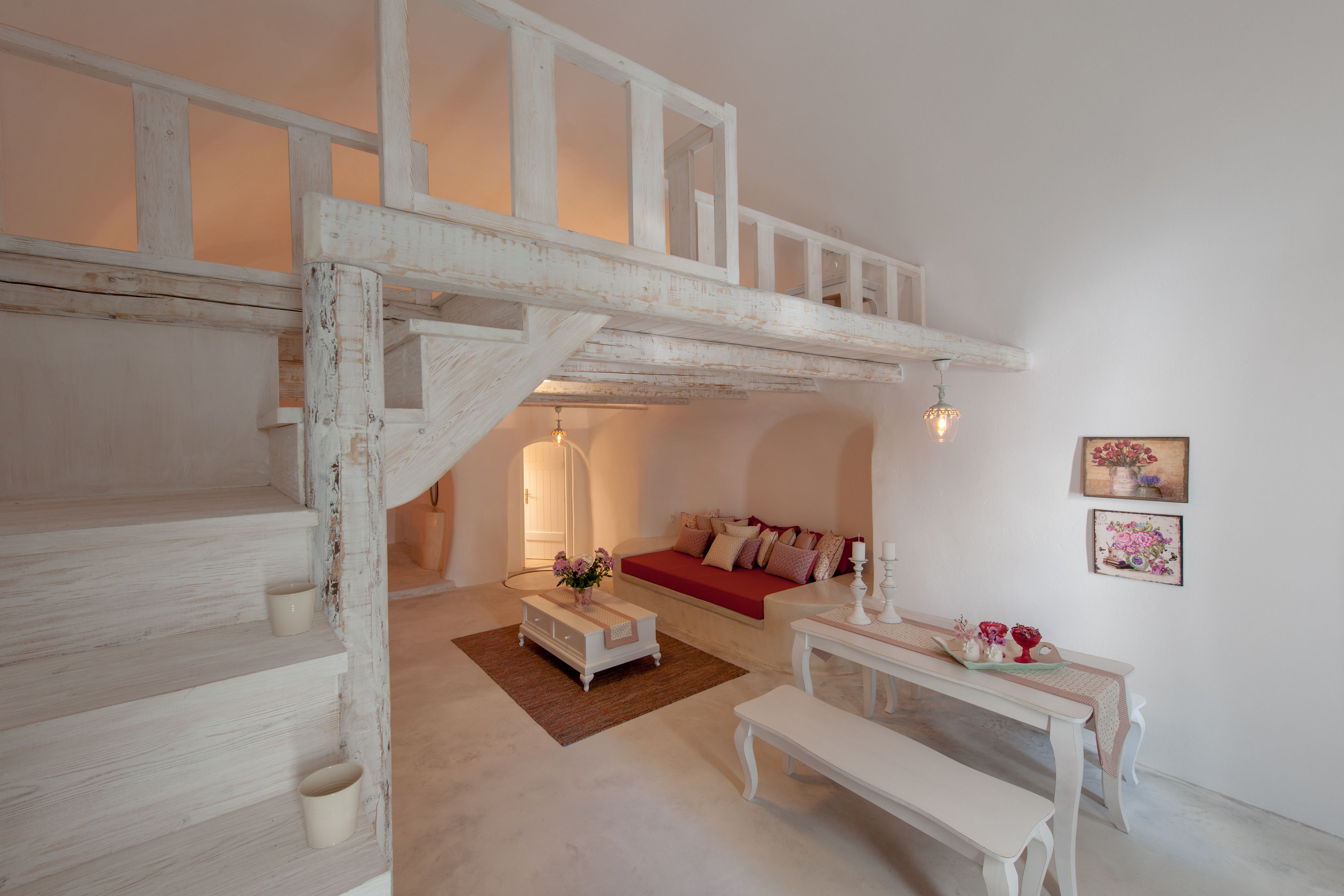 luxury suite, 2 bedrooms, garden view (cave garden view) | living area | flat-screen tv