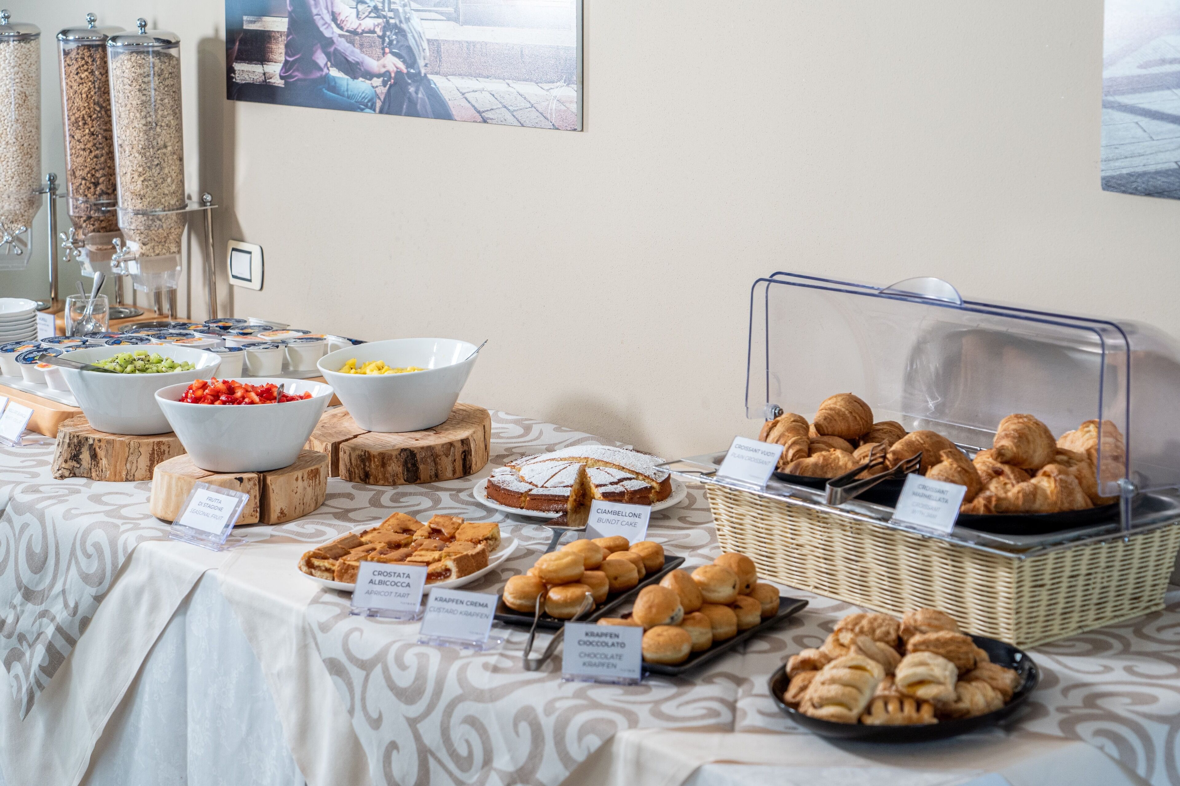 daily buffet breakfast (eur 15 per person)