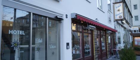 Voorkant van accommodatie