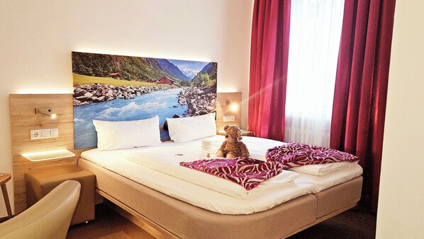 Literie de qualité supérieure, coffres-forts dans les chambres