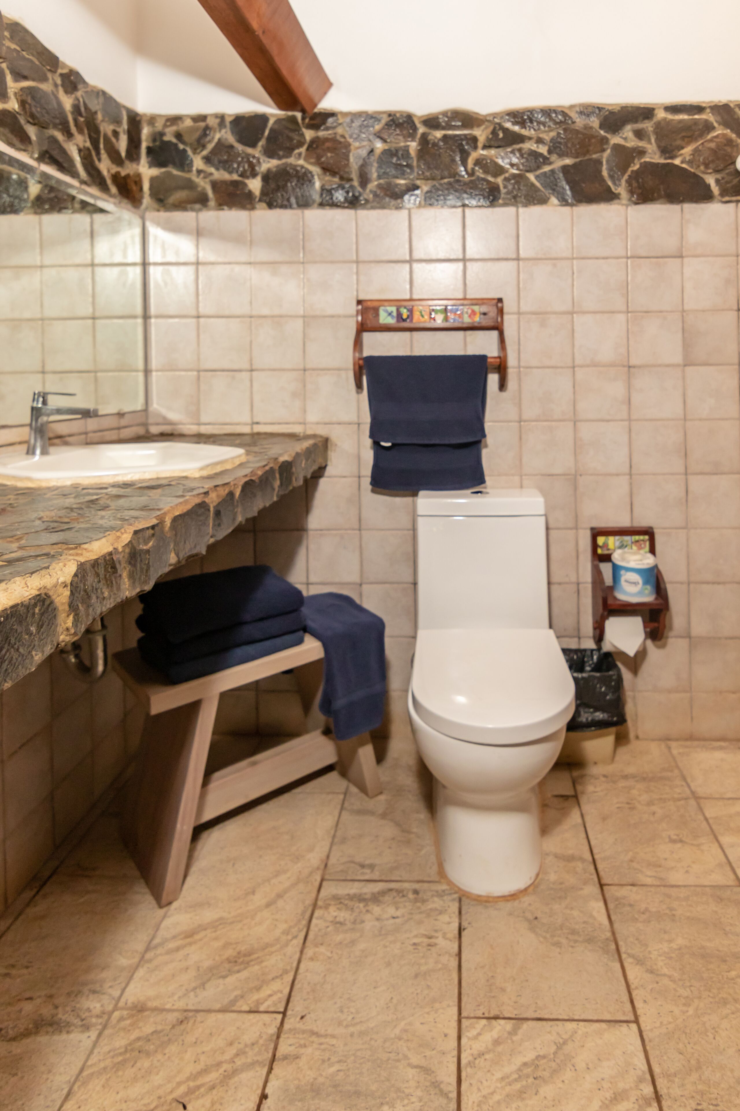 shower, towels, soap, shampoo