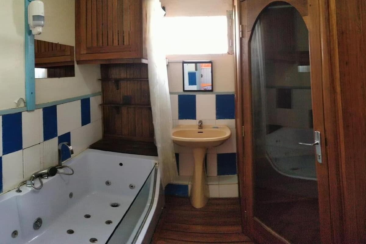 double room | bathroom | shower, free toiletries, towels