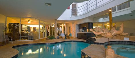 A heated pool
