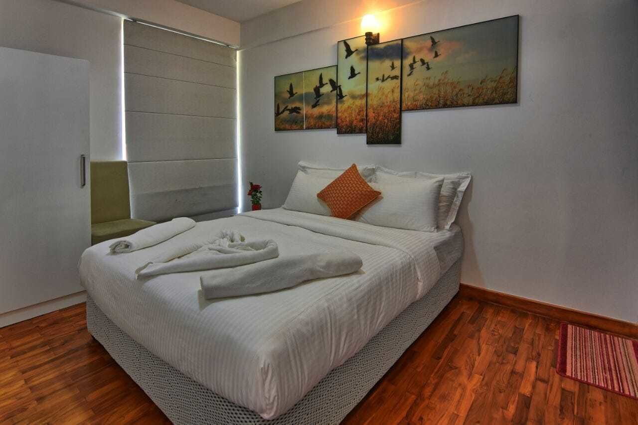 Tvíbýli - 2 svefnherbergi - fjallasýn | 2 svefnherbergi, rúmföt af bestu gerð, skrifborð