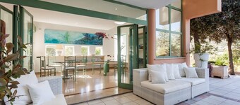 A spacious, modern villa with a private pool