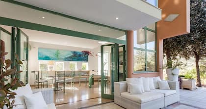 A spacious, modern villa with a private pool