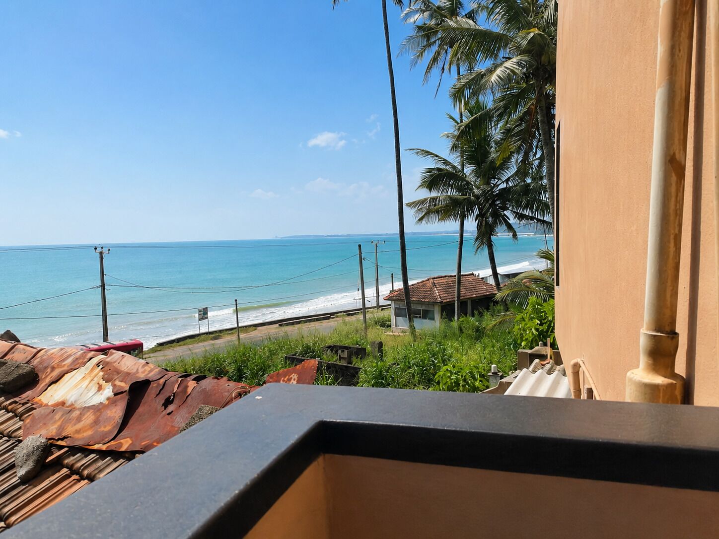 Blick vom Balkon