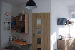 Superior Double Room, Refrigerator & Microwave, Courtyard Area | Premium bedding, iron/ironing board, free WiFi, bed sheets - Privat Voyage (Liptovsky Mikulas)