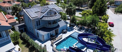 A heated pool